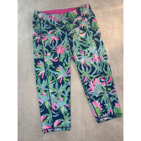 Lilly Pulitzer Luxletic Weekender Leggings Women's XXL Tropical Sweet Escape - Picture 1 of 12